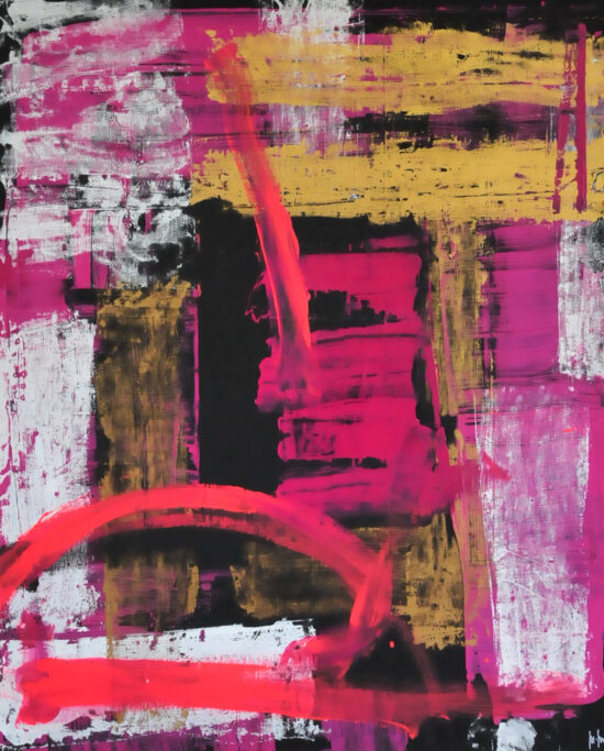 KOMPOSITION IN MAGENTA UND GOLD 3