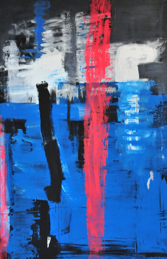 KOMPOSITION In BLAU UND PINK